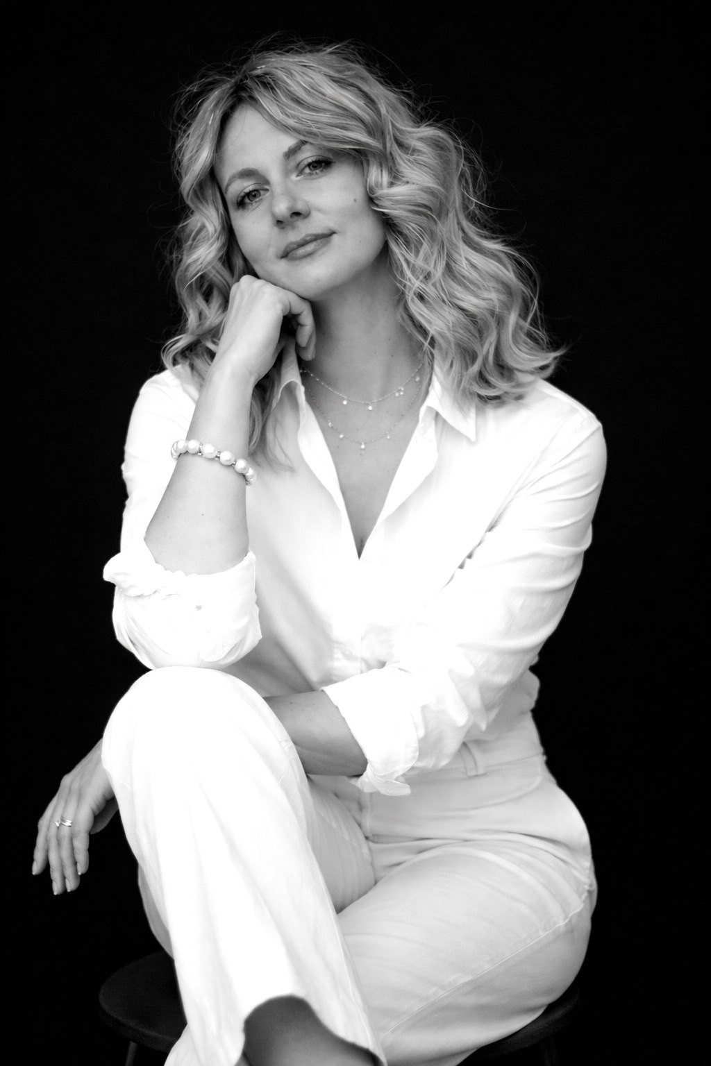 Victoria, black and white portrait
